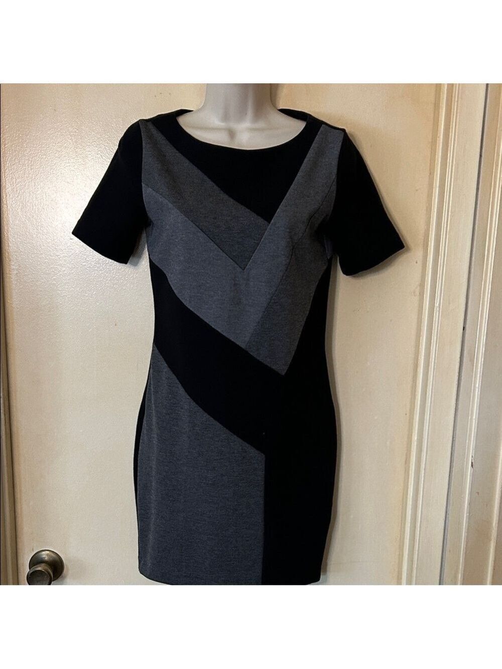 A/X Armani Exchange Black and Gray Mini Dress size S/P
